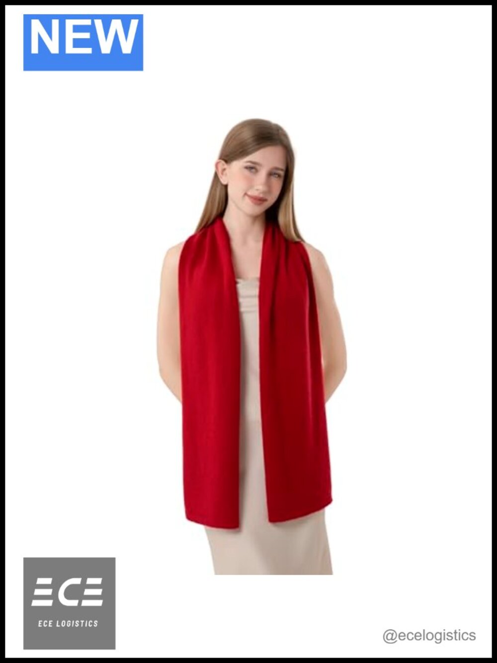 100% Cashmere Knitted Scarf Warm Soft Lightweight Wrap Stole Travel Shawl
